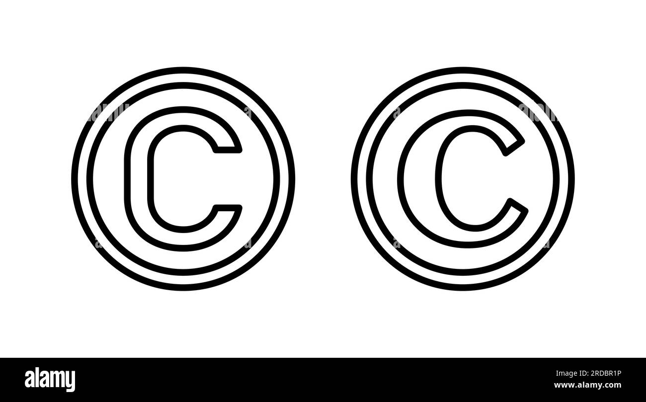Copyright Icon Vector Copyright Symbol Stock Vector Image Art Alamy