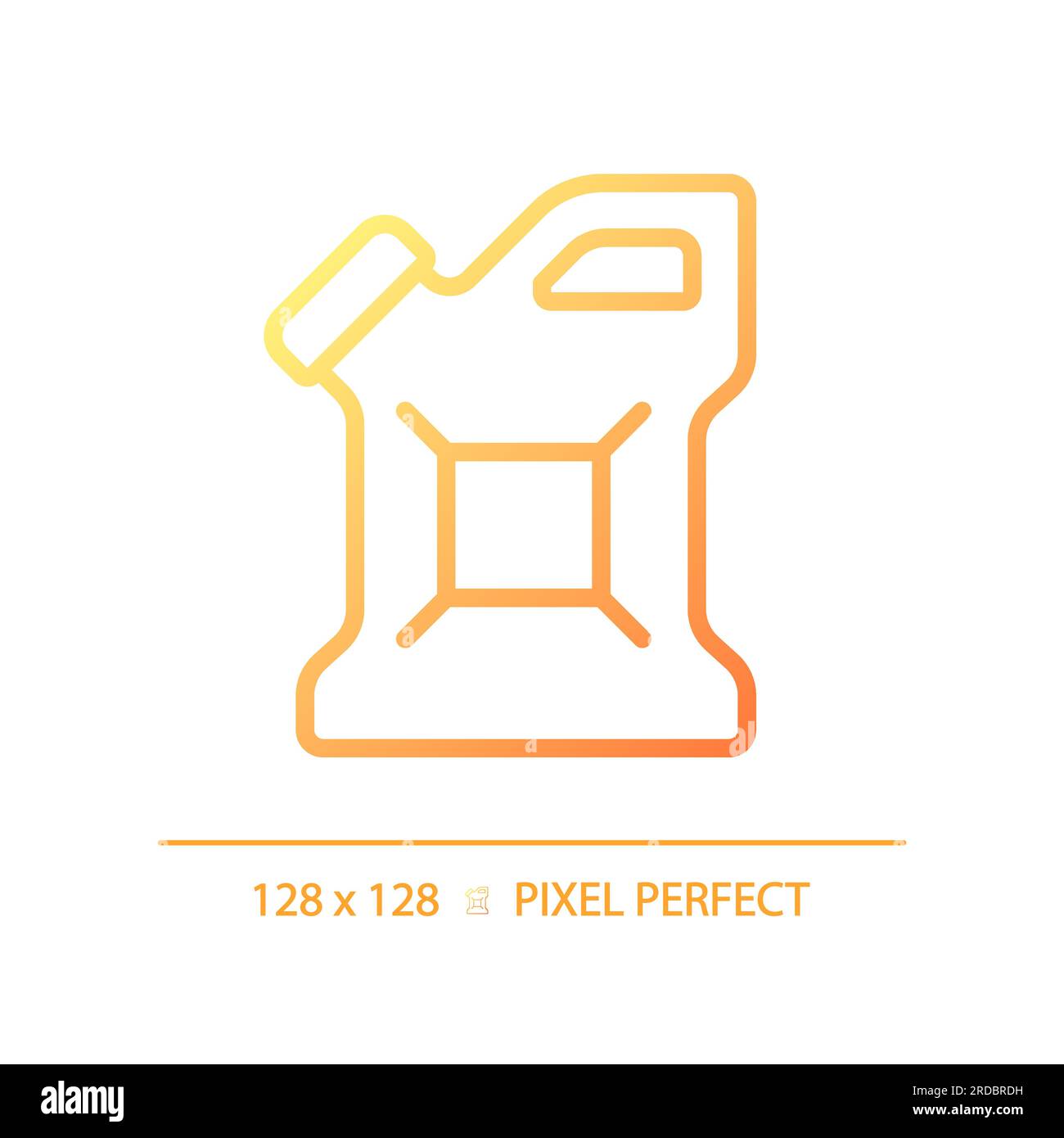Jerrycan gradient linear vector icon Stock Vector