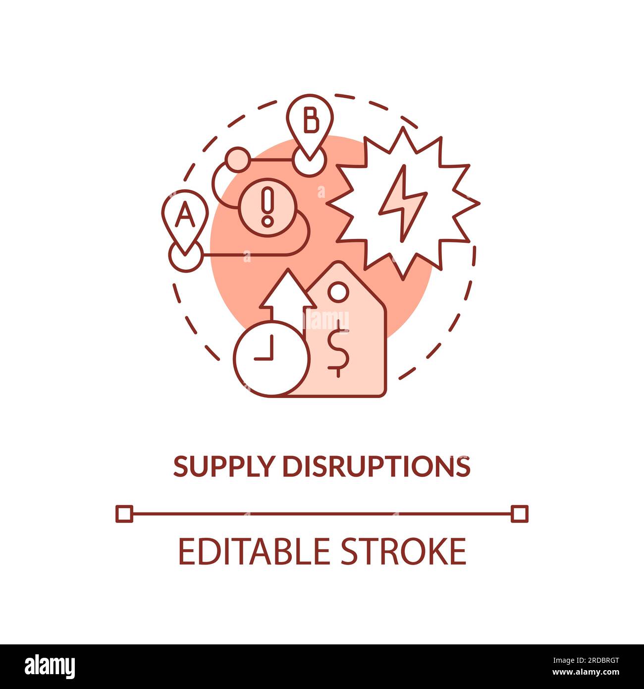 2D Supply Disruptions Concept Icon Stock Vector Image Art Alamy 2d-supply-disruptions-concept-icon-stock-vector-image-art-alamy