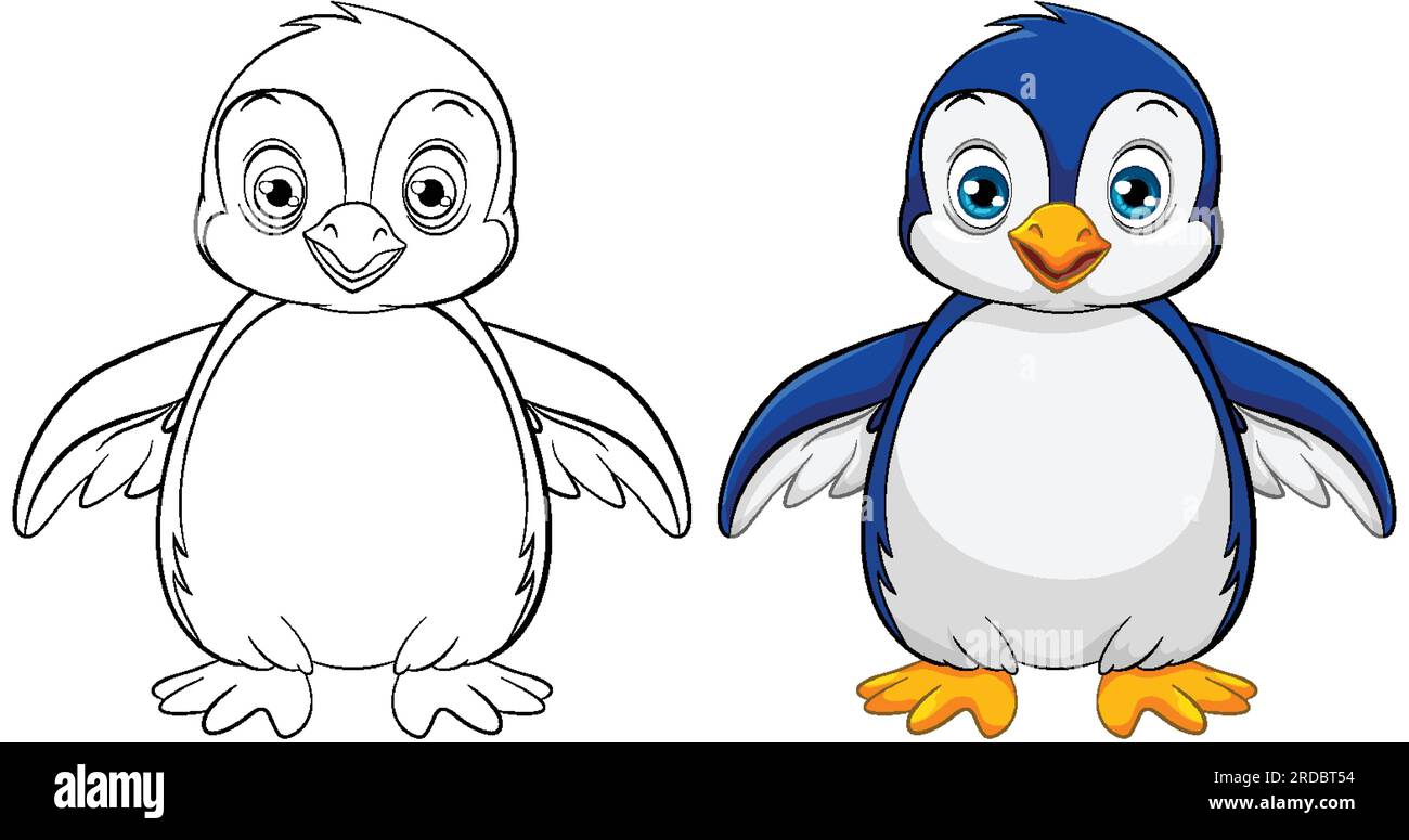 How To Draw A Baby Penguin Cartoon