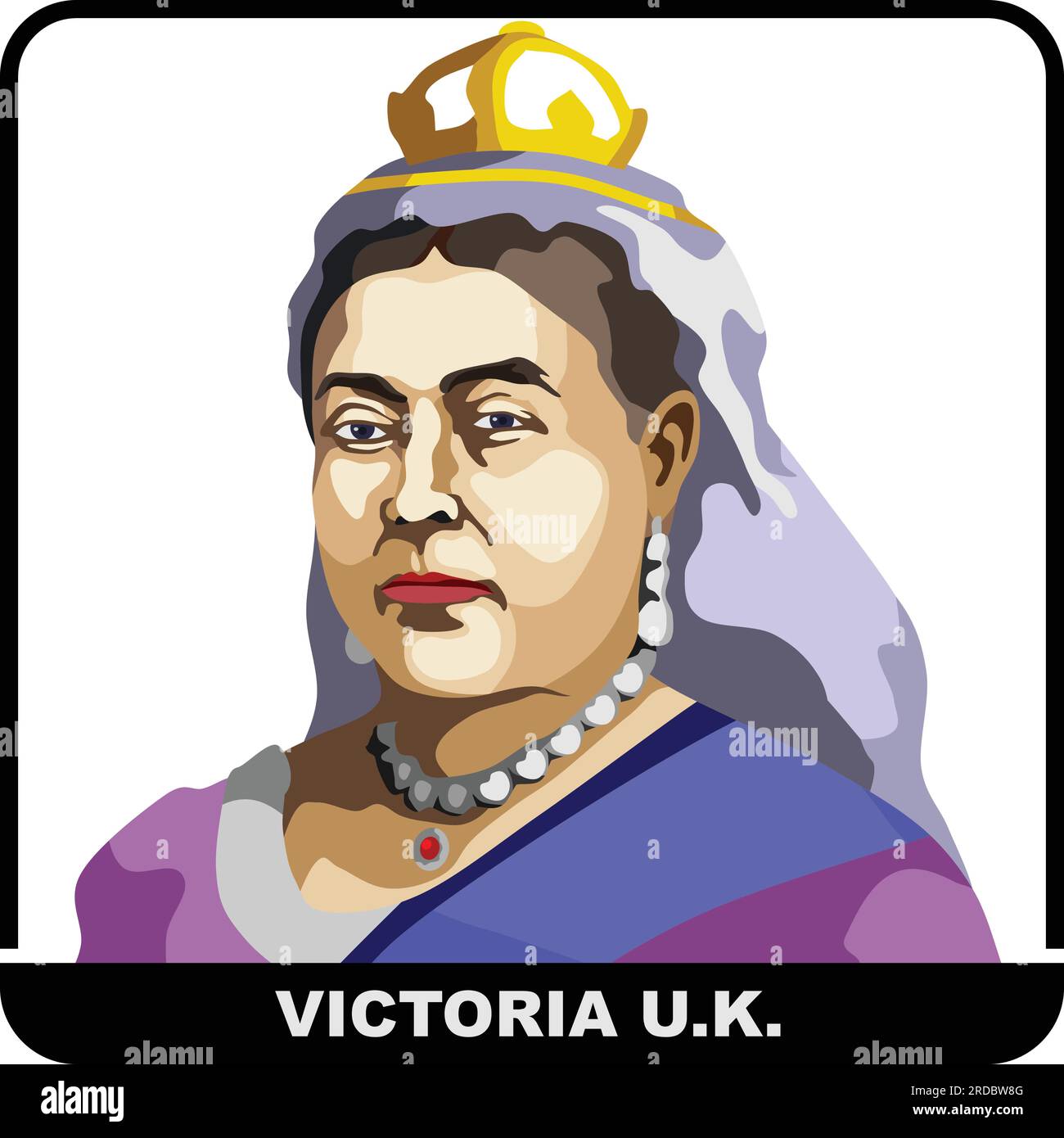 Queen Victoria Of United Kingdom Stock Vector Image Art Alamy