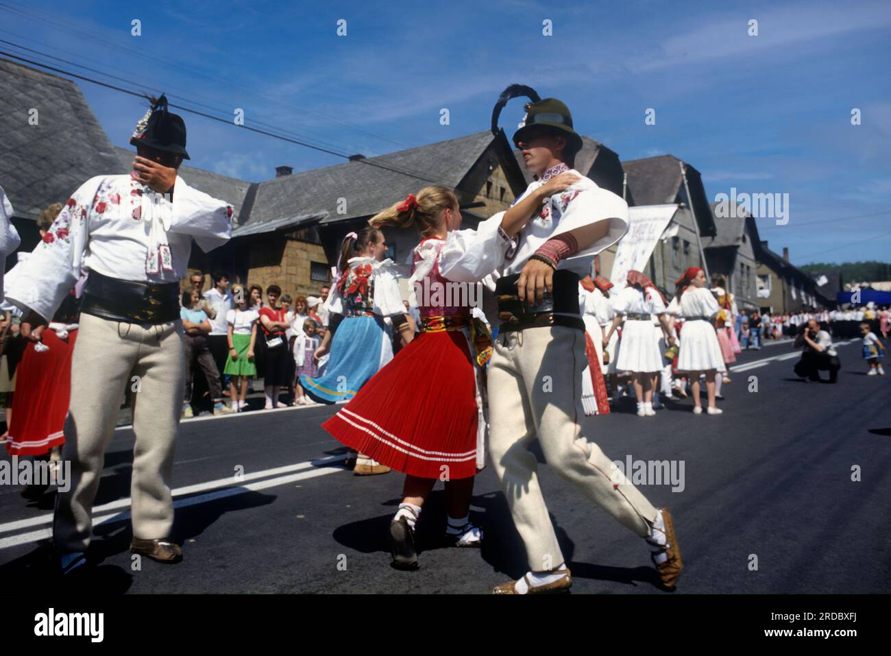Europe Slovacchia Východná - The  Východná Folklore festival - Dance Stock Photo