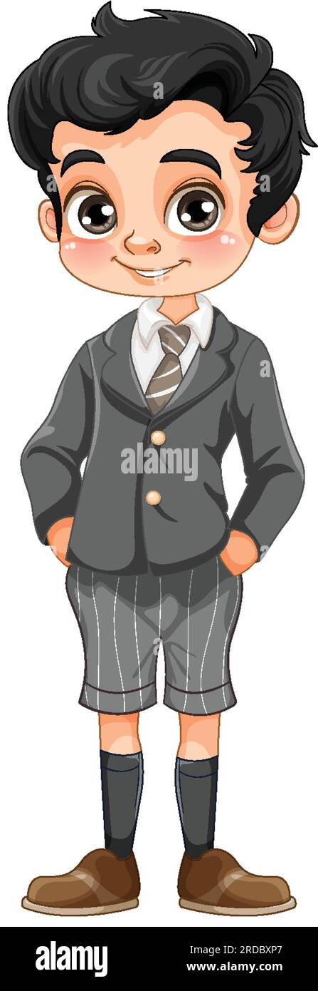 school boy uniform cartoon