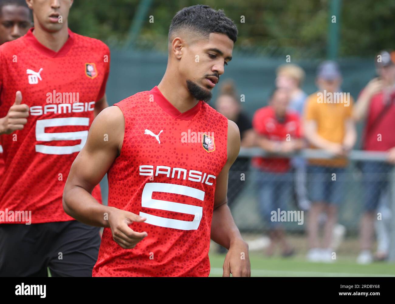 Ludovic Blas of Stade Rennais during the football Amical 2023 between Stade  Rennais and FC Concarneau on July 19, 2023 at La Piverdière in Rennes,  France - Photo Laurent Lairys / PANORAMIC Stock Photo - Alamy