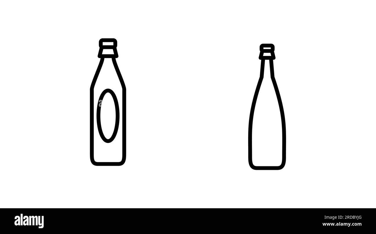 bottle icon vector. bottle icon in trendy flat design Stock Vector ...