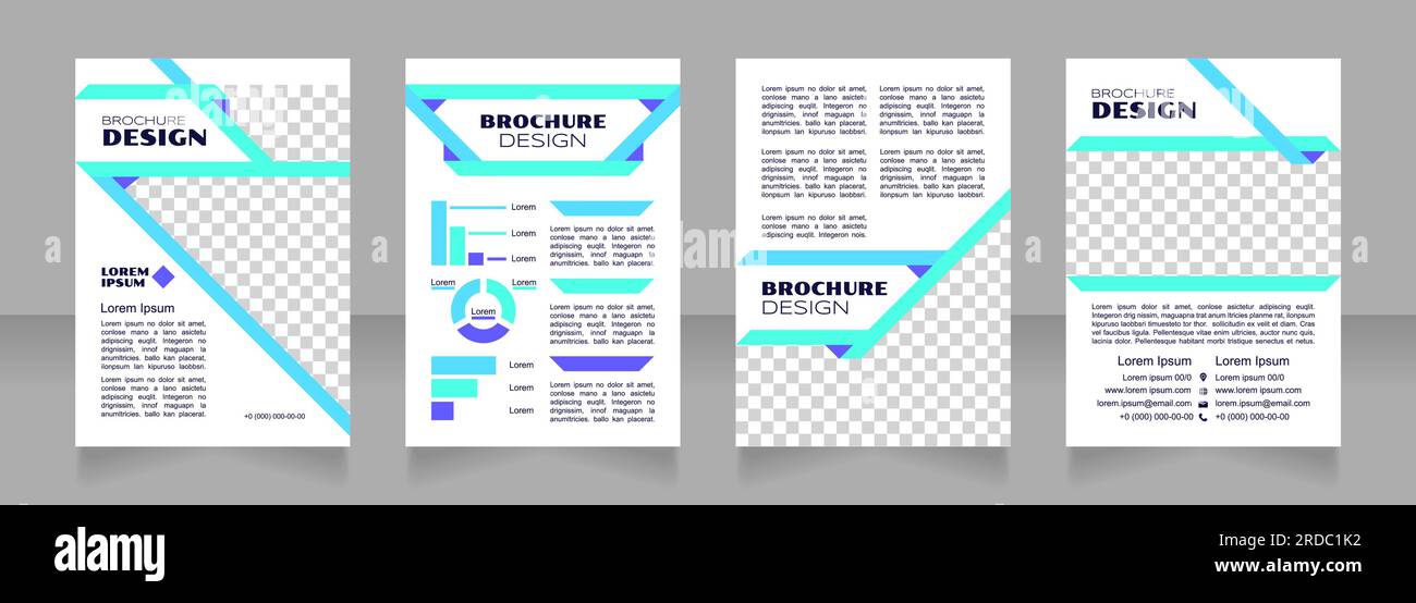 Factors of production blue blank brochure design Stock Vector Image ...