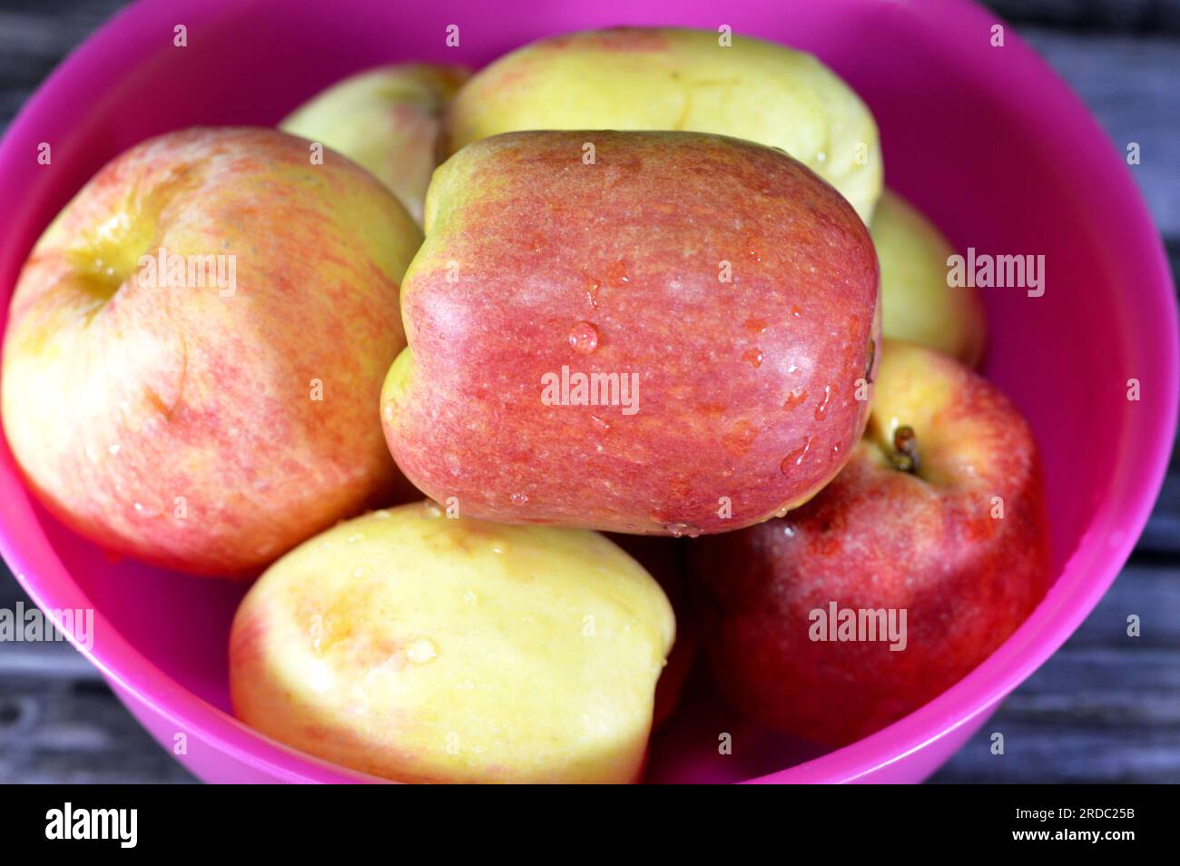 Bowl full of Egyptian fresh Apples, An apple is a round, edible fruit