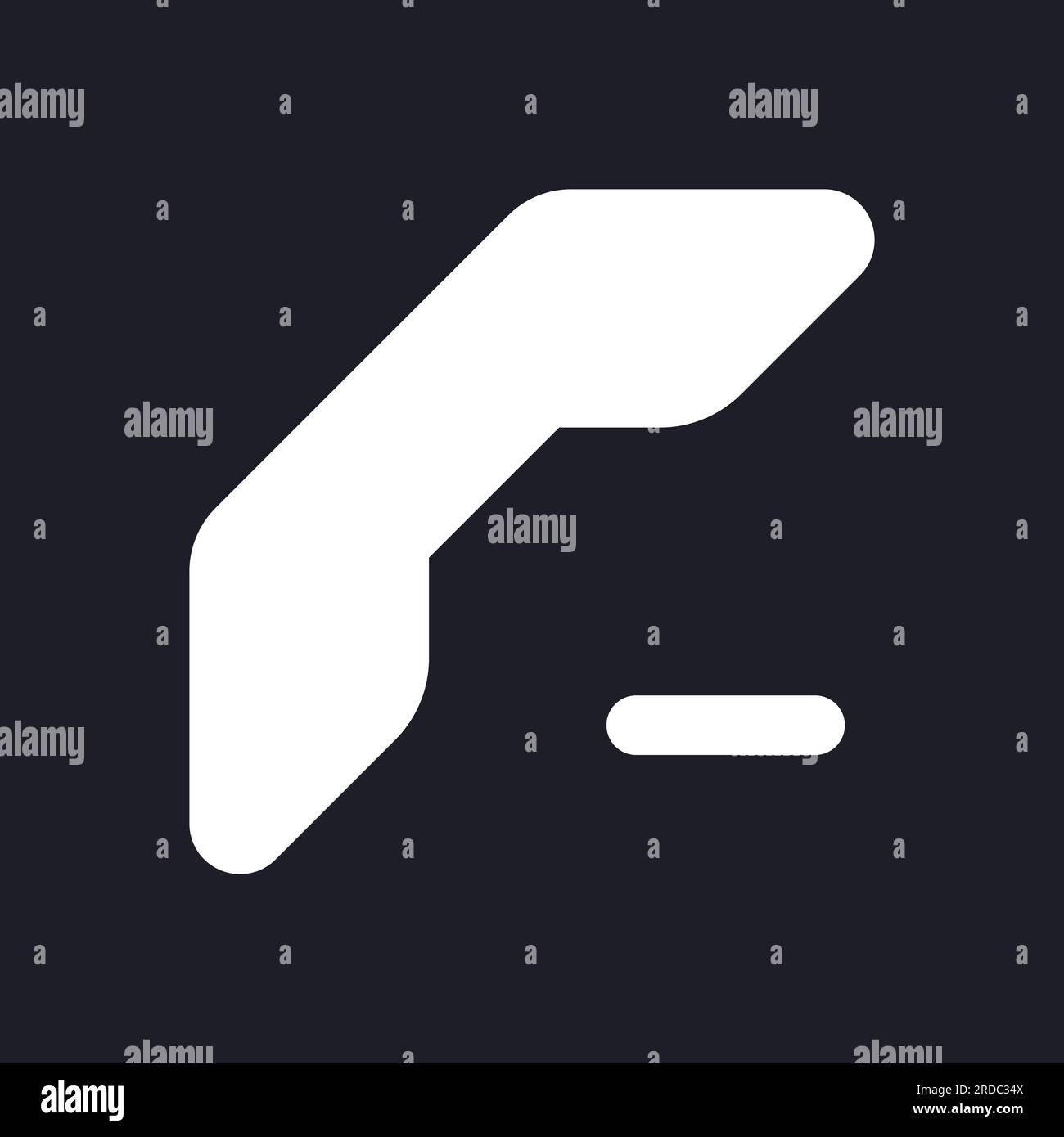 Delete contact dark mode glyph ui icon Stock Vector