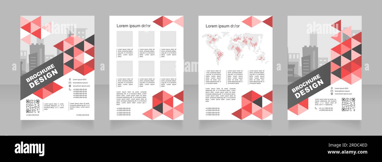 Business expansion blank brochure design Stock Vector