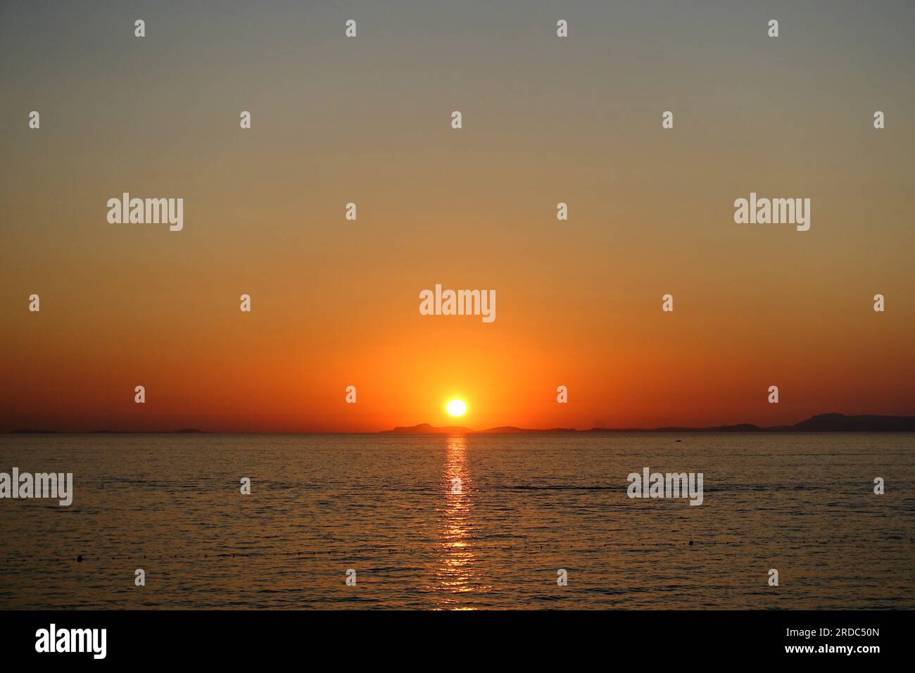 Sunset on the Amalfi coast, Italy Stock Photo - Alamy