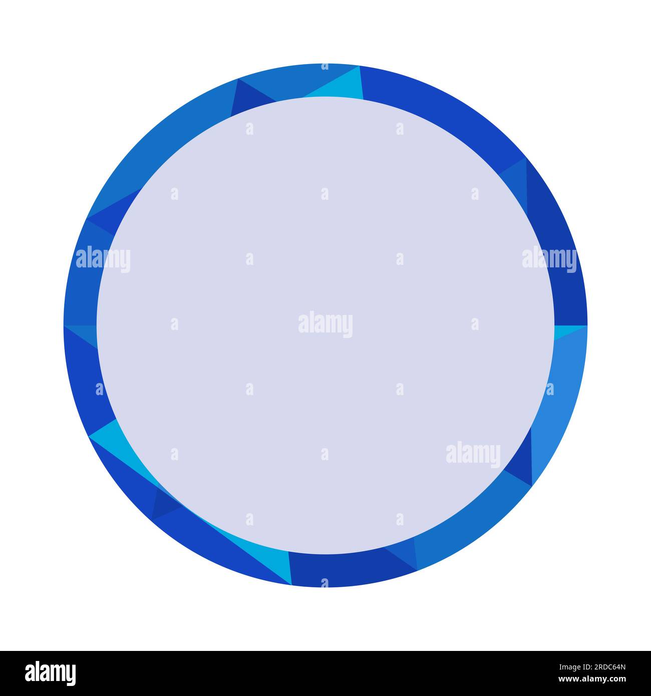 Blue blank circle brochure element design stock vector image art alamy