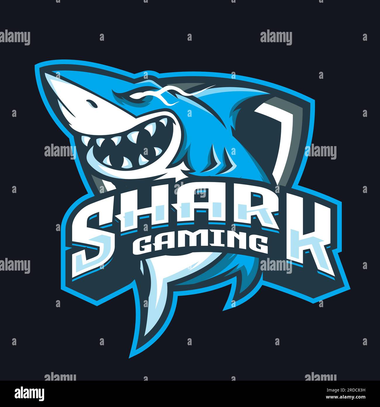 San Jose Sharks Vector Logo Isolated on Teel Background with