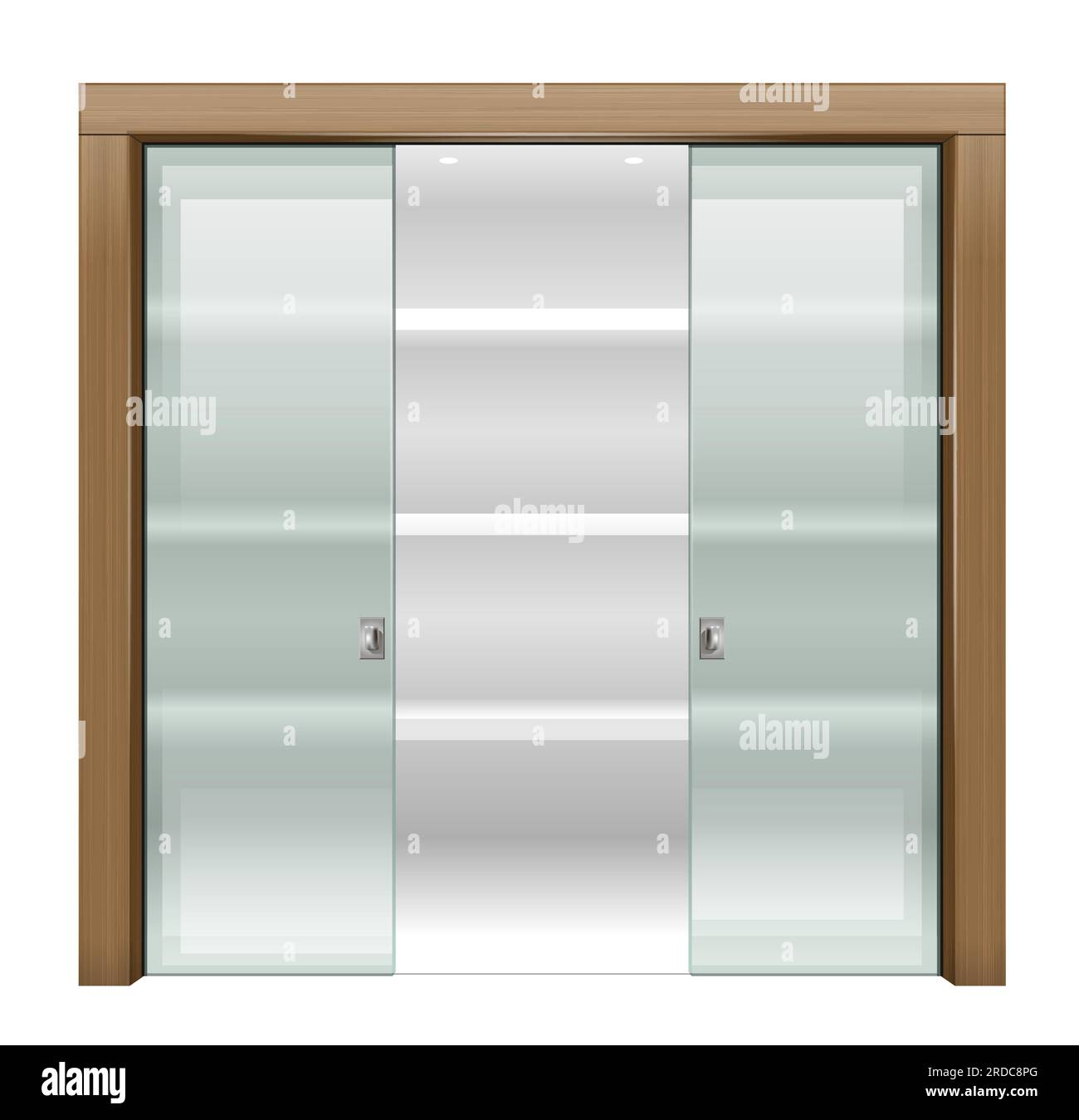 Glass sliding doors Stock Vector Images Alamy