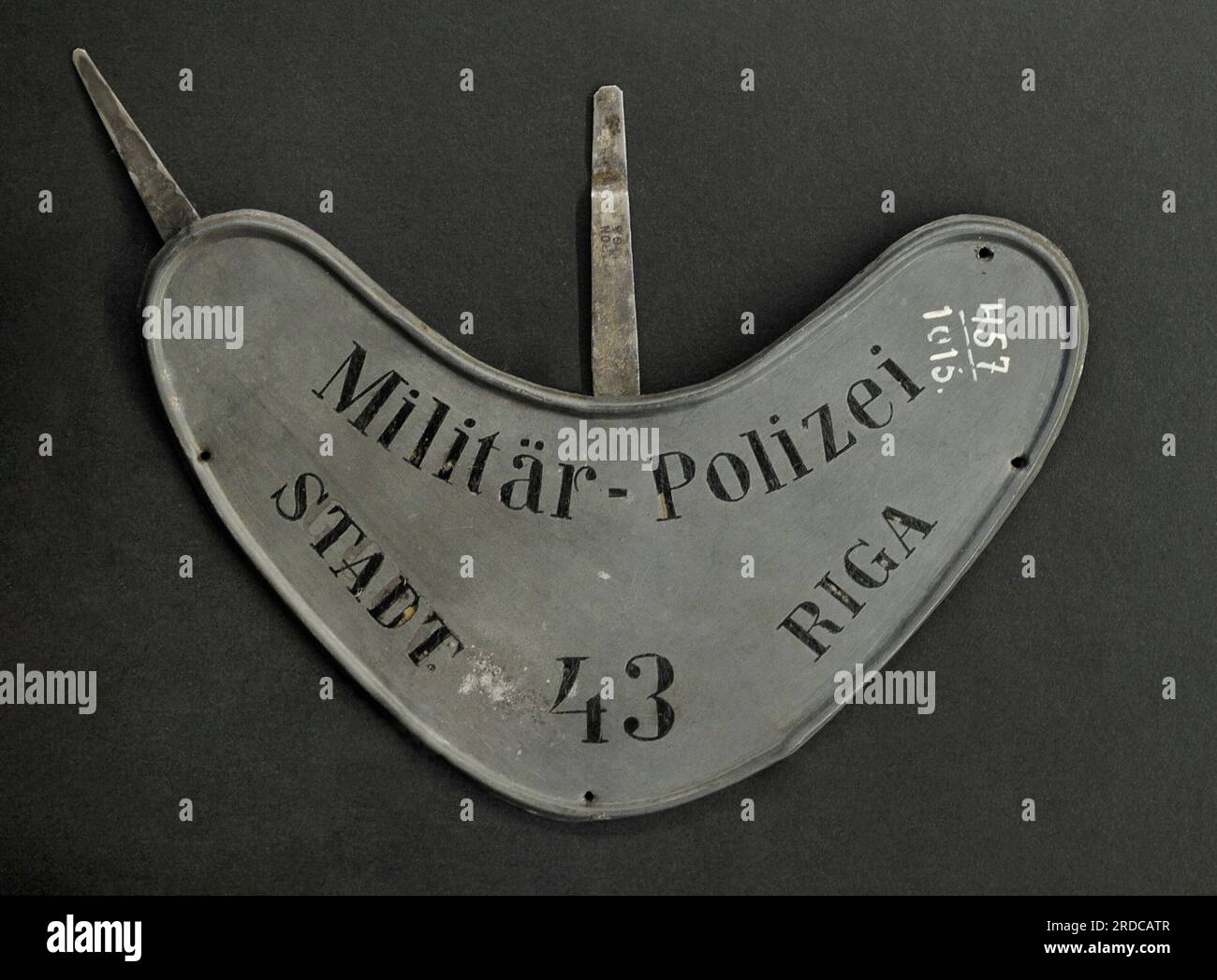 First World War (1914-1918). German 8th Army's military police gorget ...