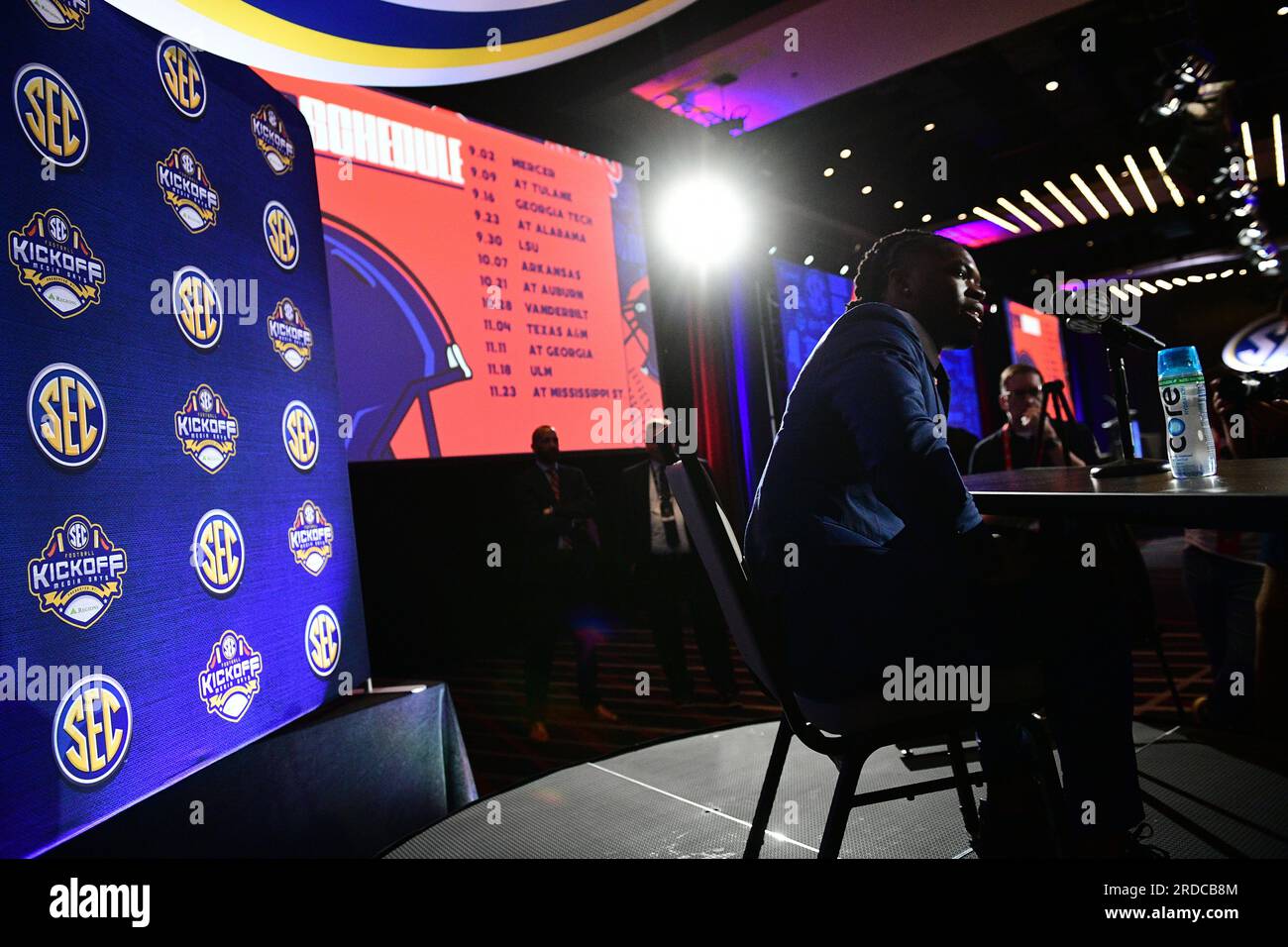 Nashville, Tennessee, USA. 20th July, 2023. Ole Miss's running back