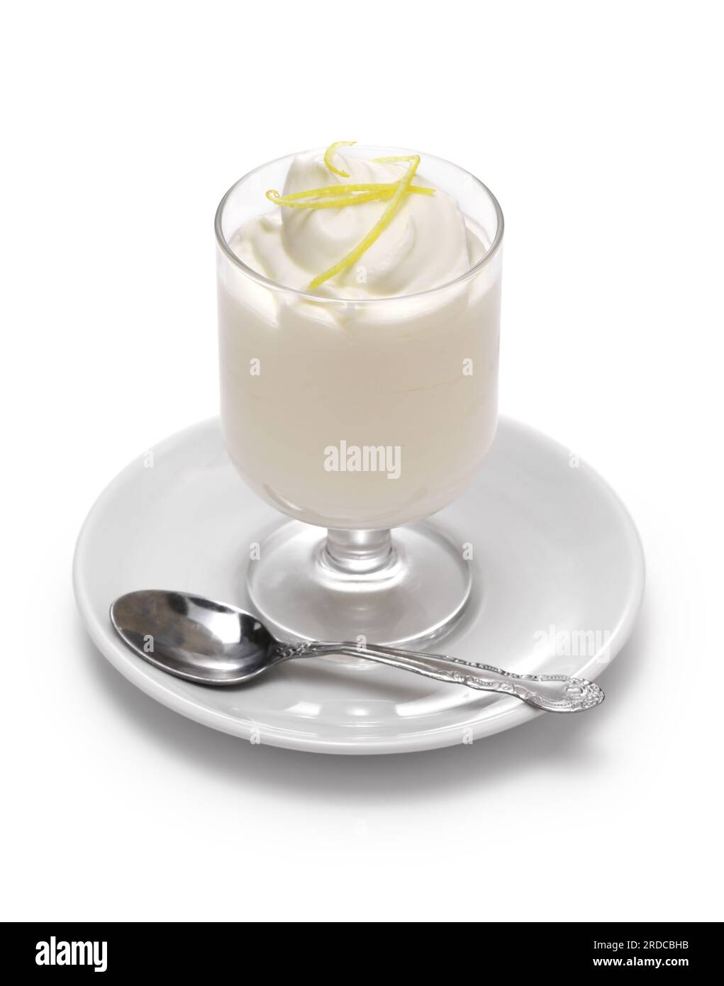 Lemon Syllabub, English Whipped Cream Dessert Stock Photo Alamy