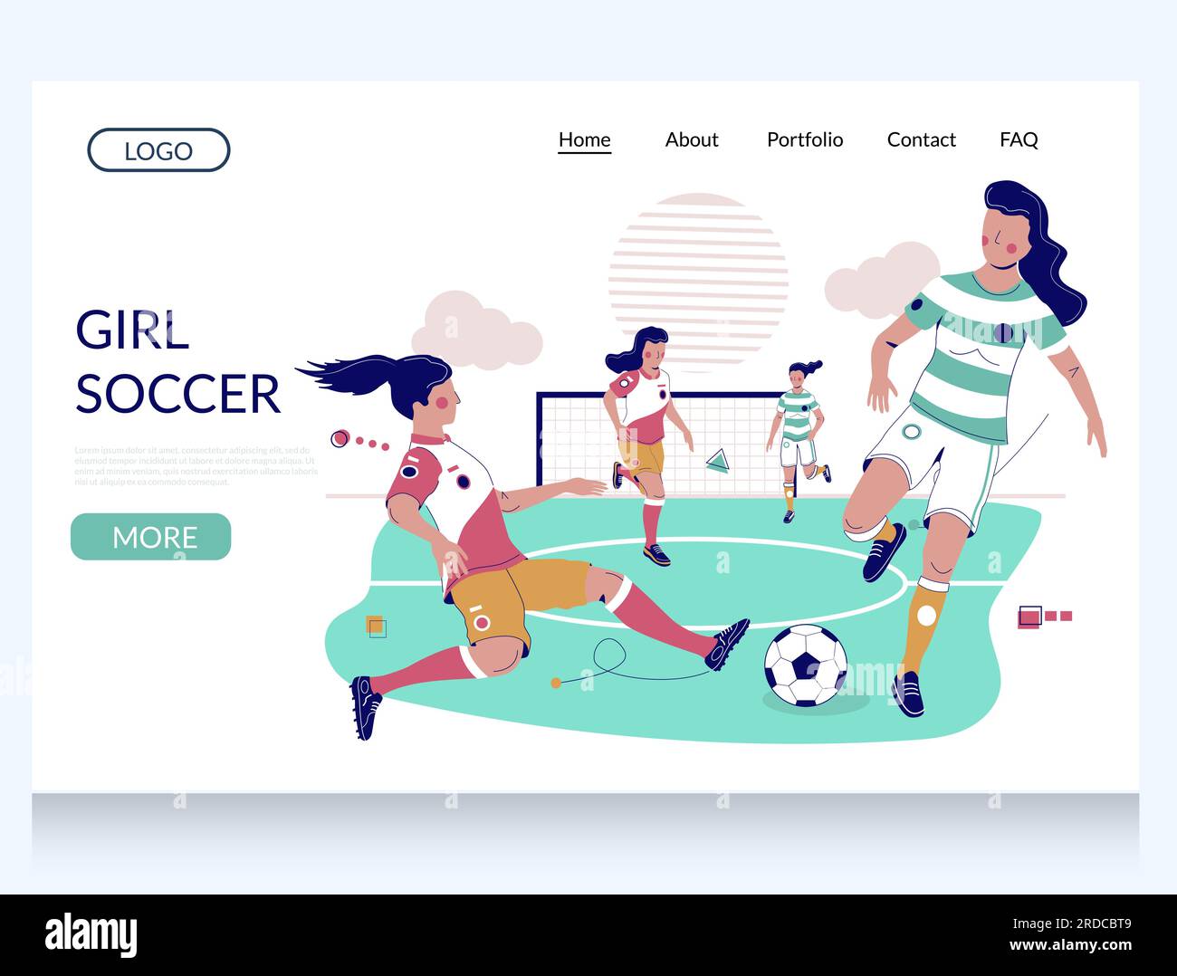 Girl Soccer Designs