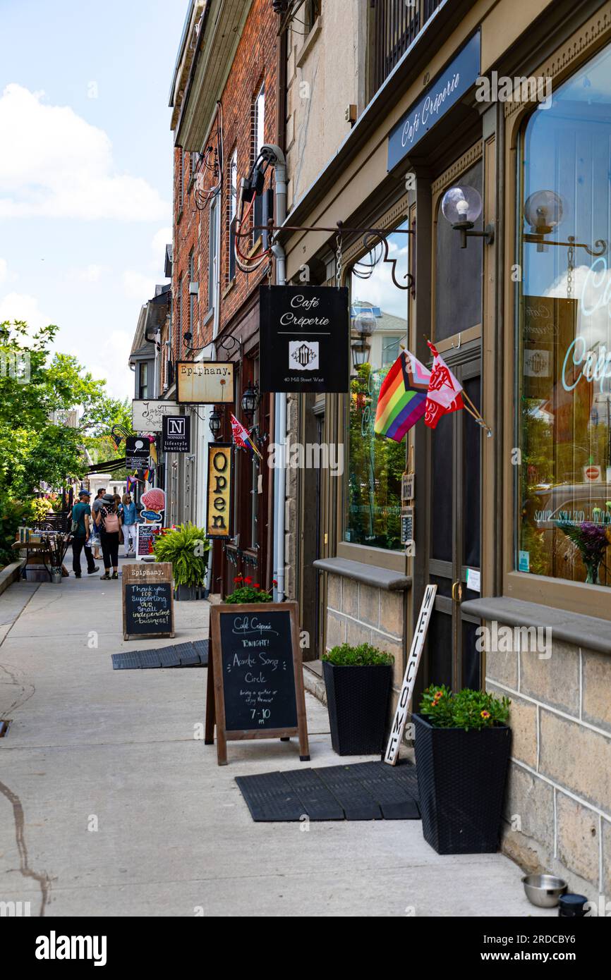 Elora Ontario Canada. Shopping district in Elora Stock Photo Alamy