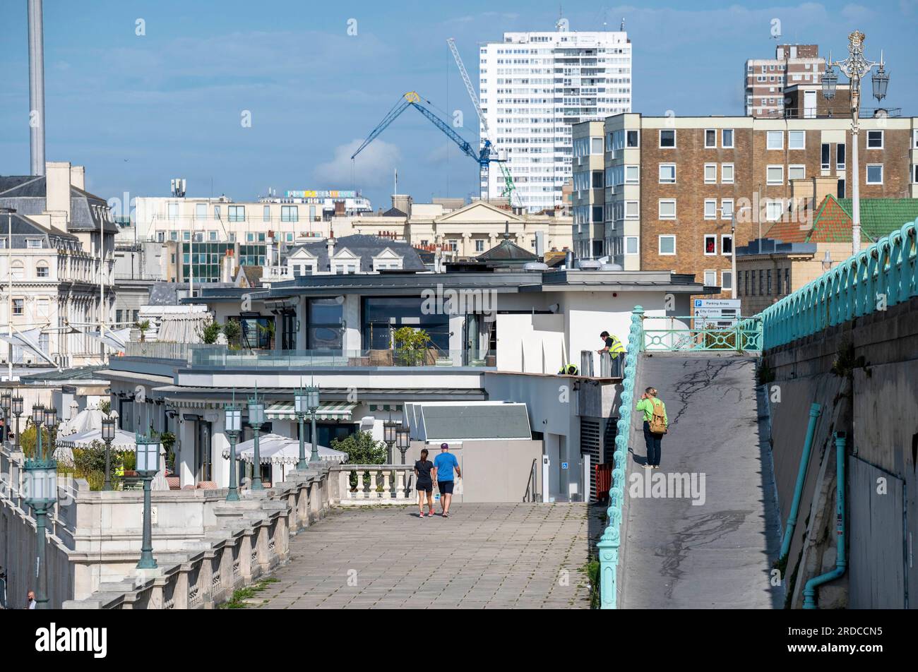 Brighton Beach House - Soho House Member's Club on the seafront , Sussex , England UK  Credit Simon Dack Stock Photo