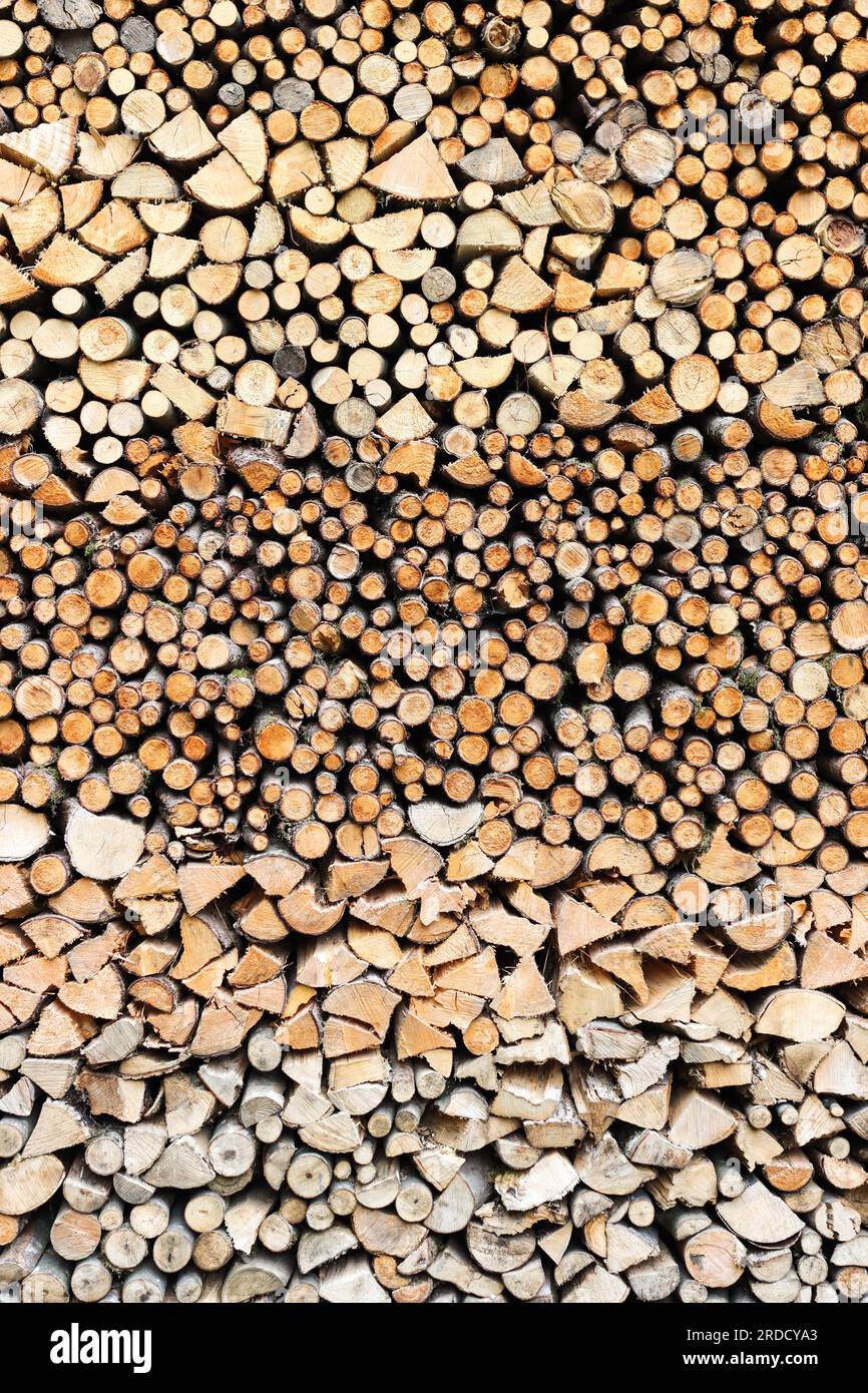 stack of wood on the farm Stock Photo - Alamy