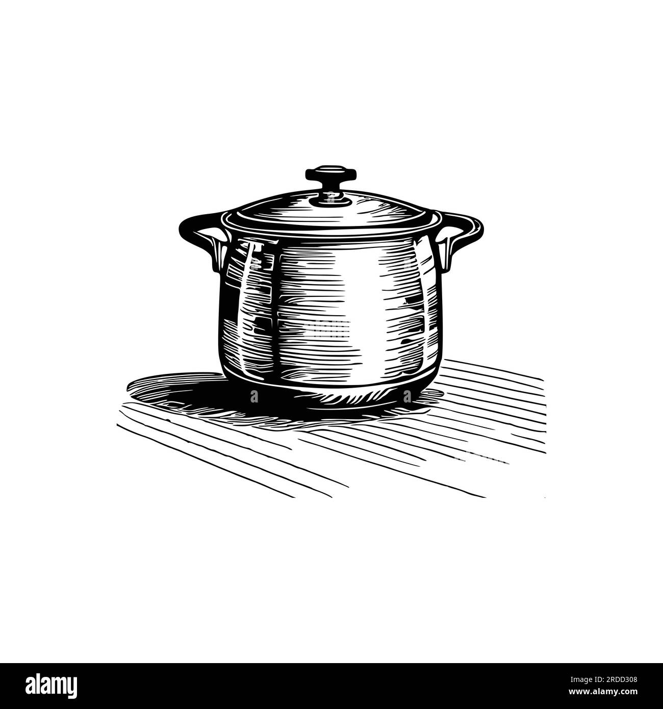 Vintage Pressure cooker vector illustration Stock Vector Image & Art