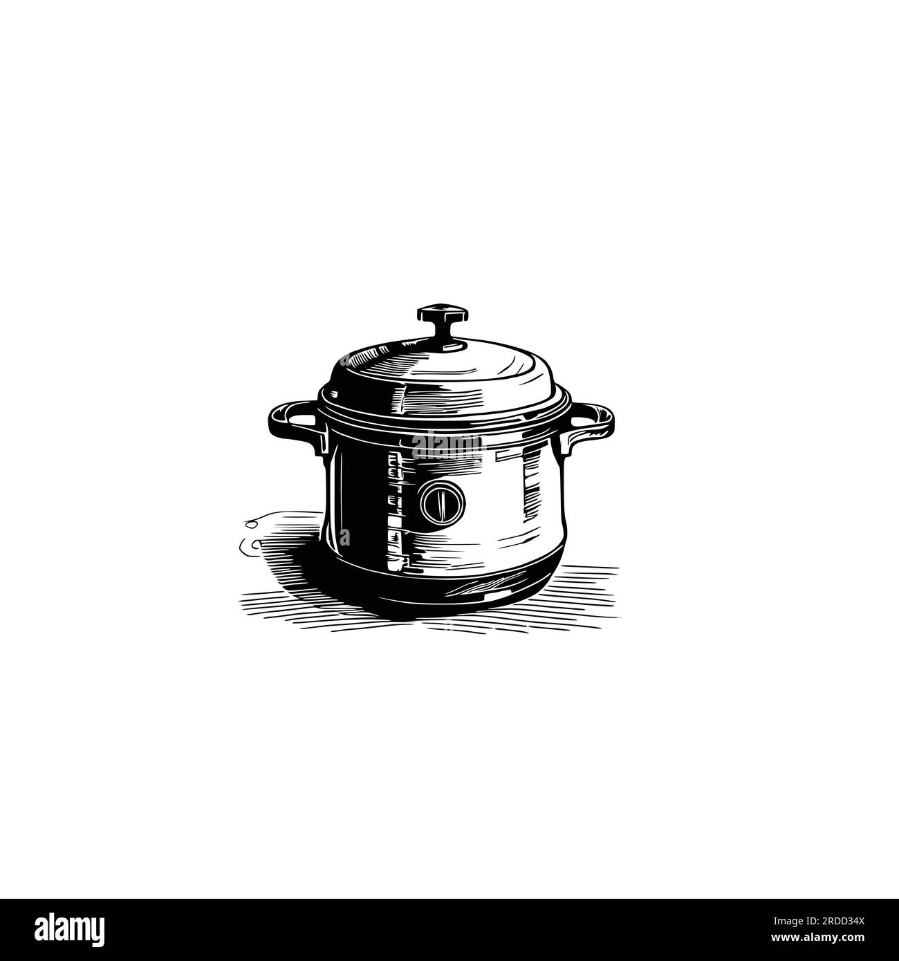 Vintage Pressure cooker vector illustration Stock Vector Image & Art