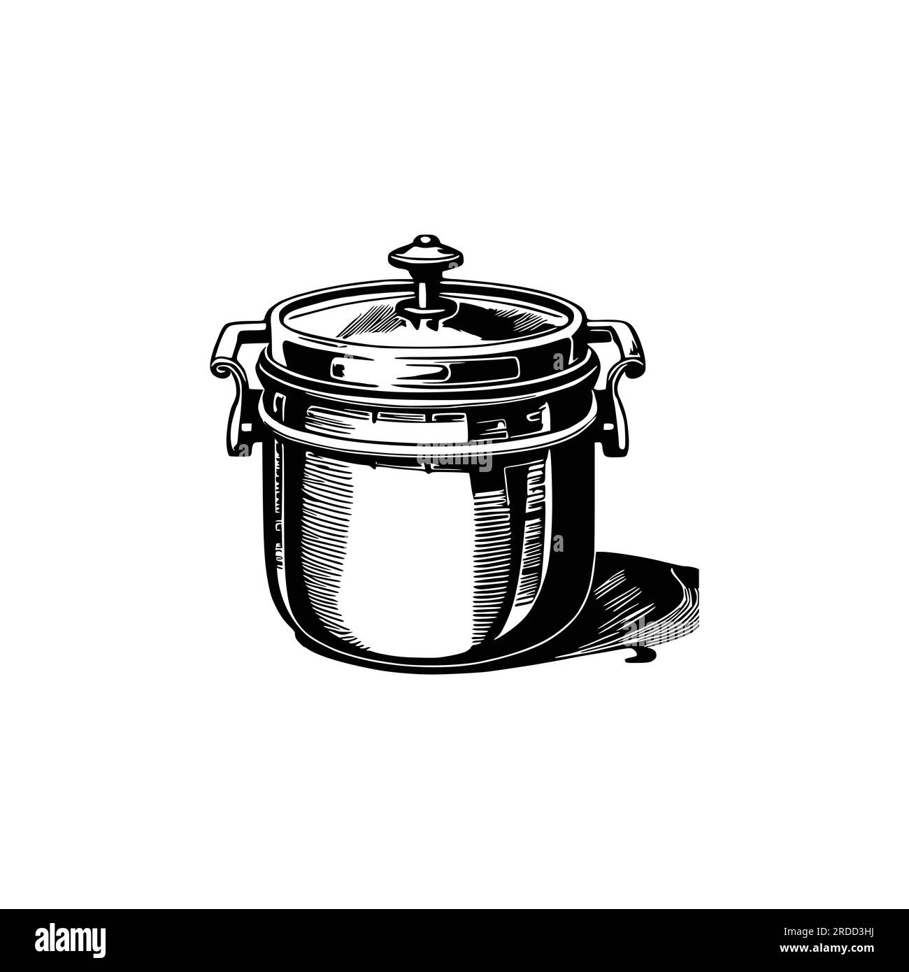Vintage Pressure cooker vector illustration Stock Vector Image & Art