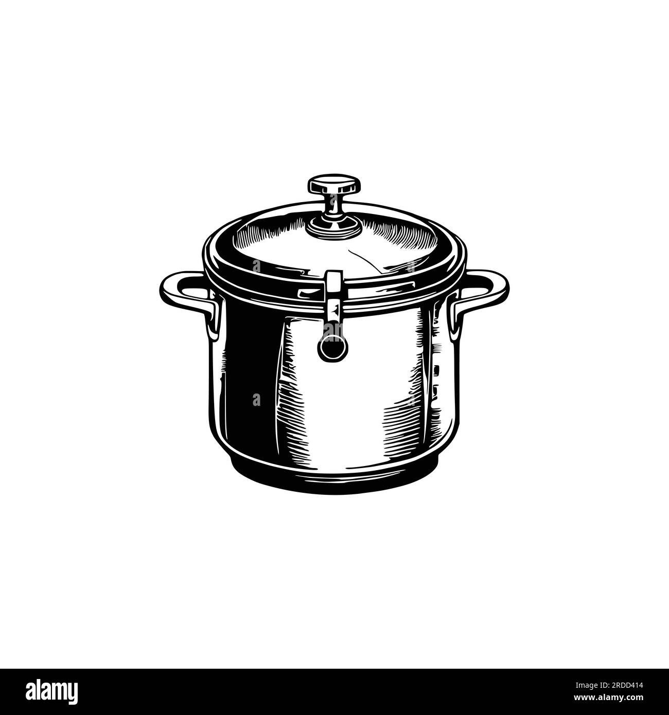 Vintage Pressure cooker vector illustration Stock Vector Image & Art