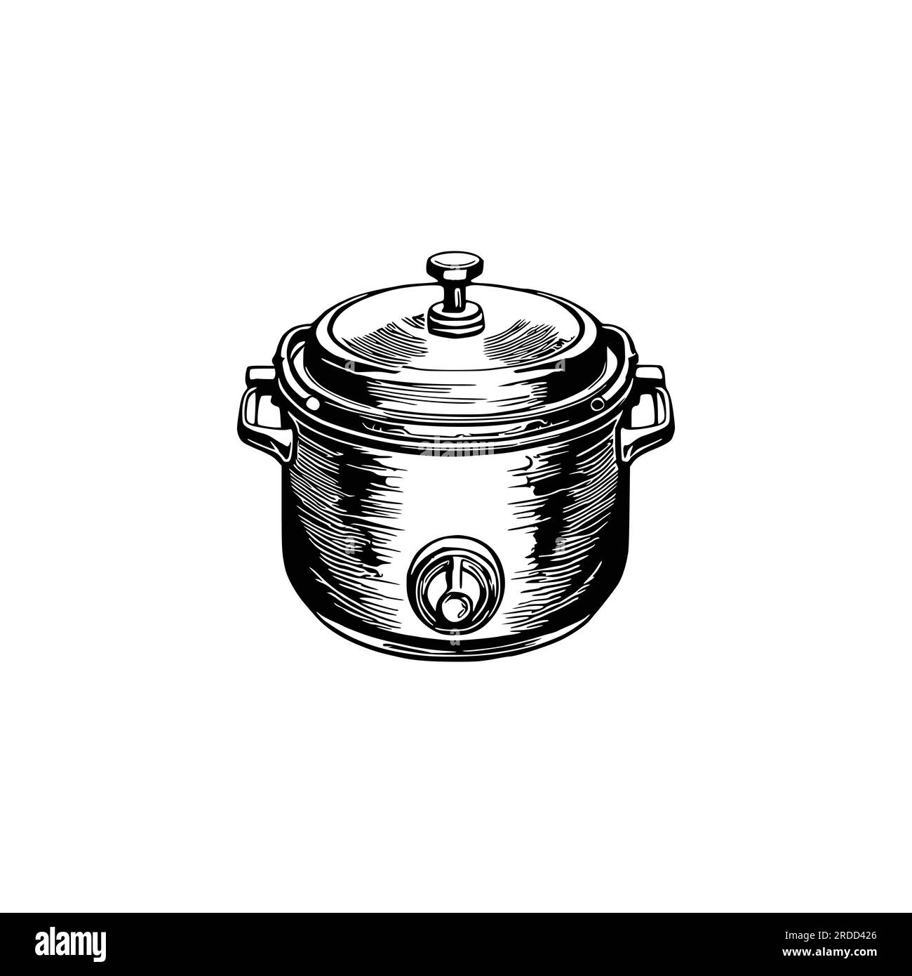 Vintage Pressure cooker vector illustration Stock Vector Image & Art