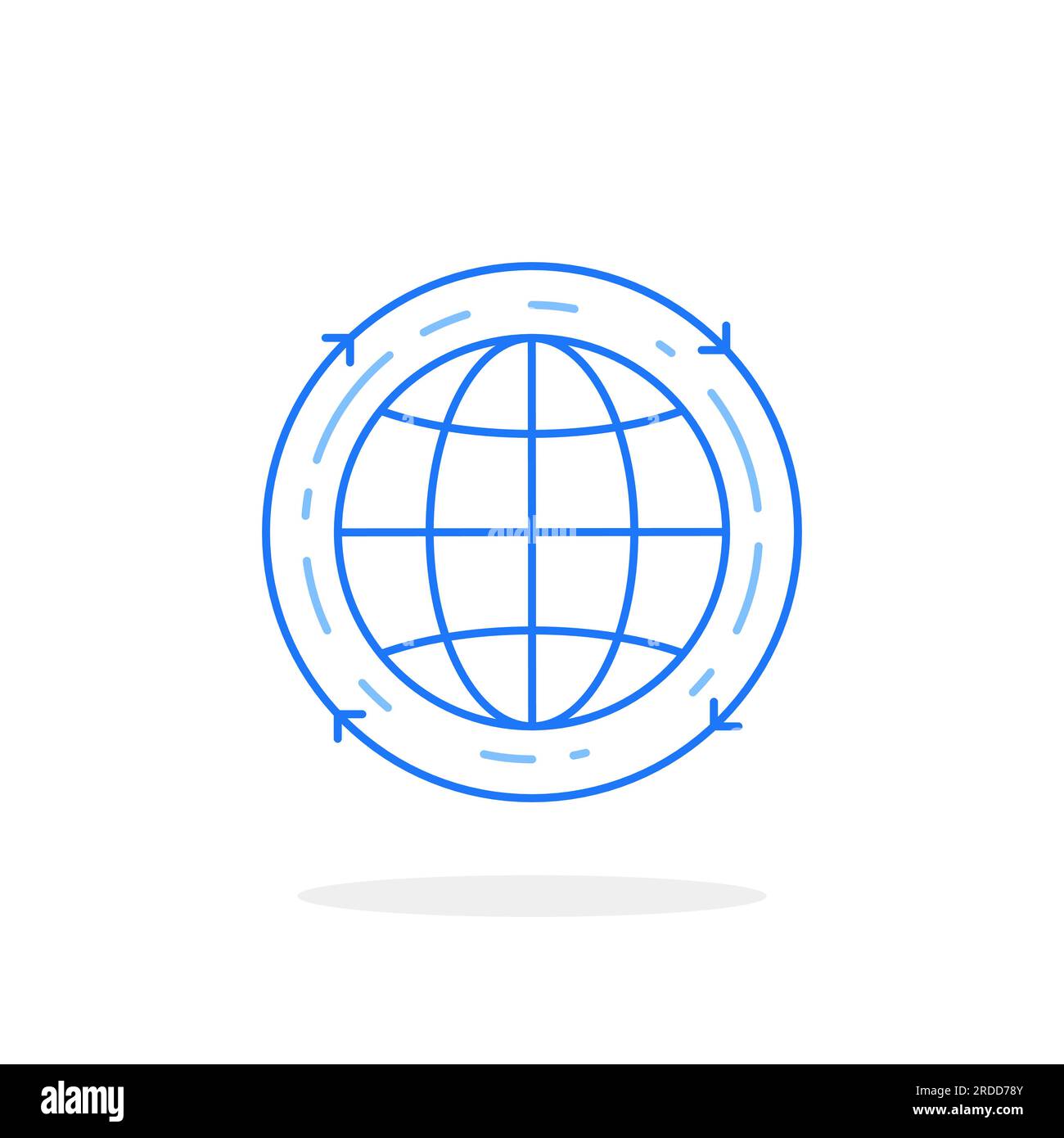 Airplane globe sign hi-res stock photography and images - Alamy