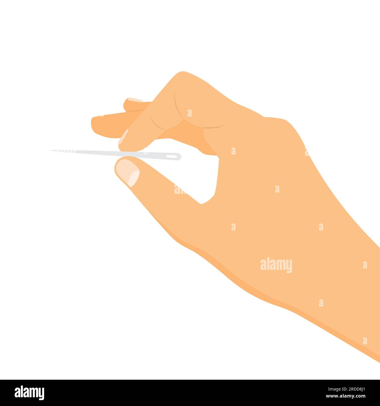 hand holding needle; embroidery, needlecraft, bursting the bubble