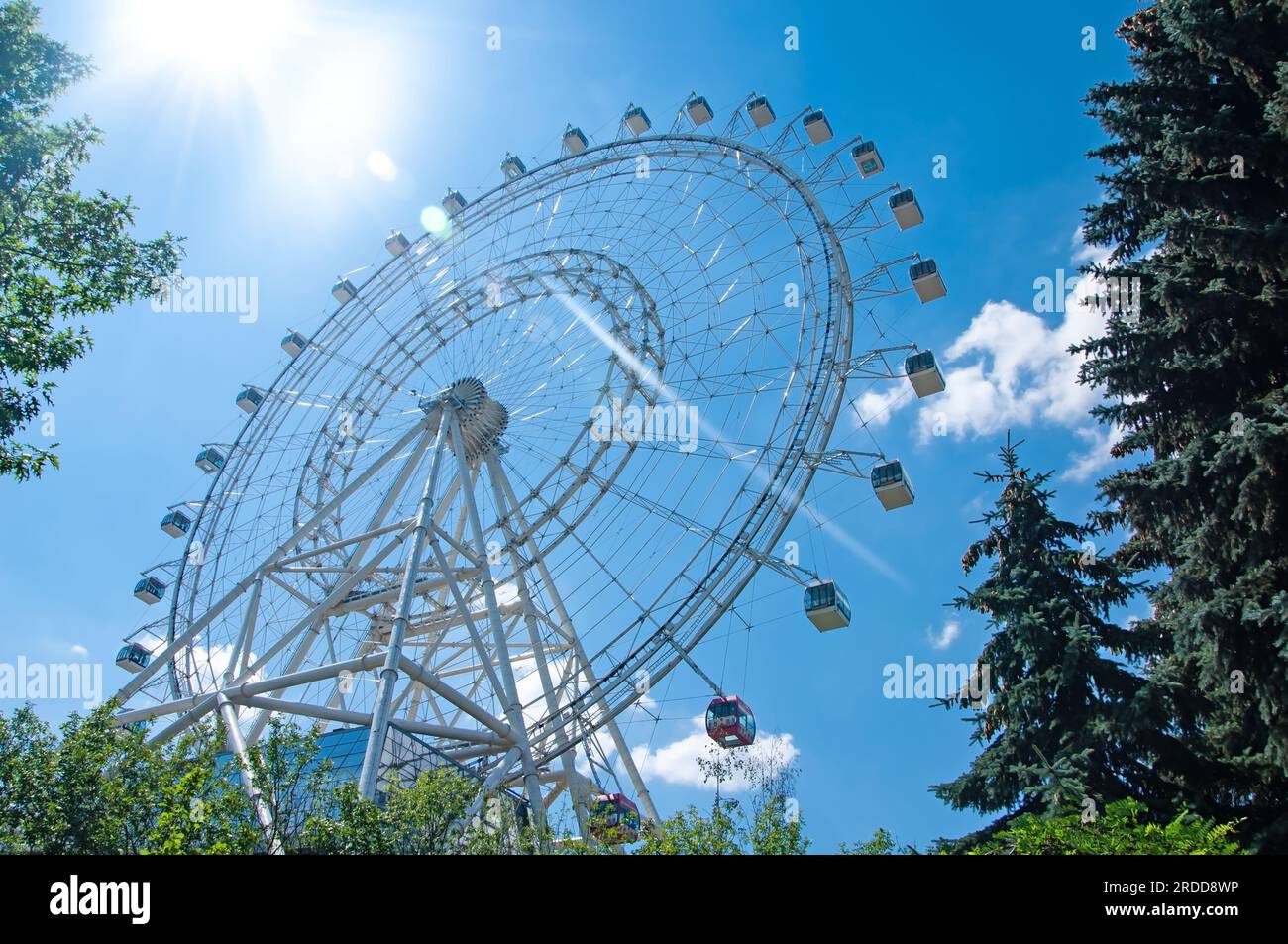 Moscow, Russia - July 17 , 2023: Ferris wheel called Sun of Moscow ...