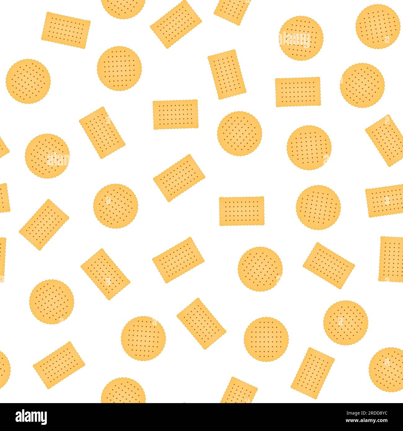 Biscut Pattern Biscuit,craker seamless pattern. Flat design Stock Vector Image & Art ...