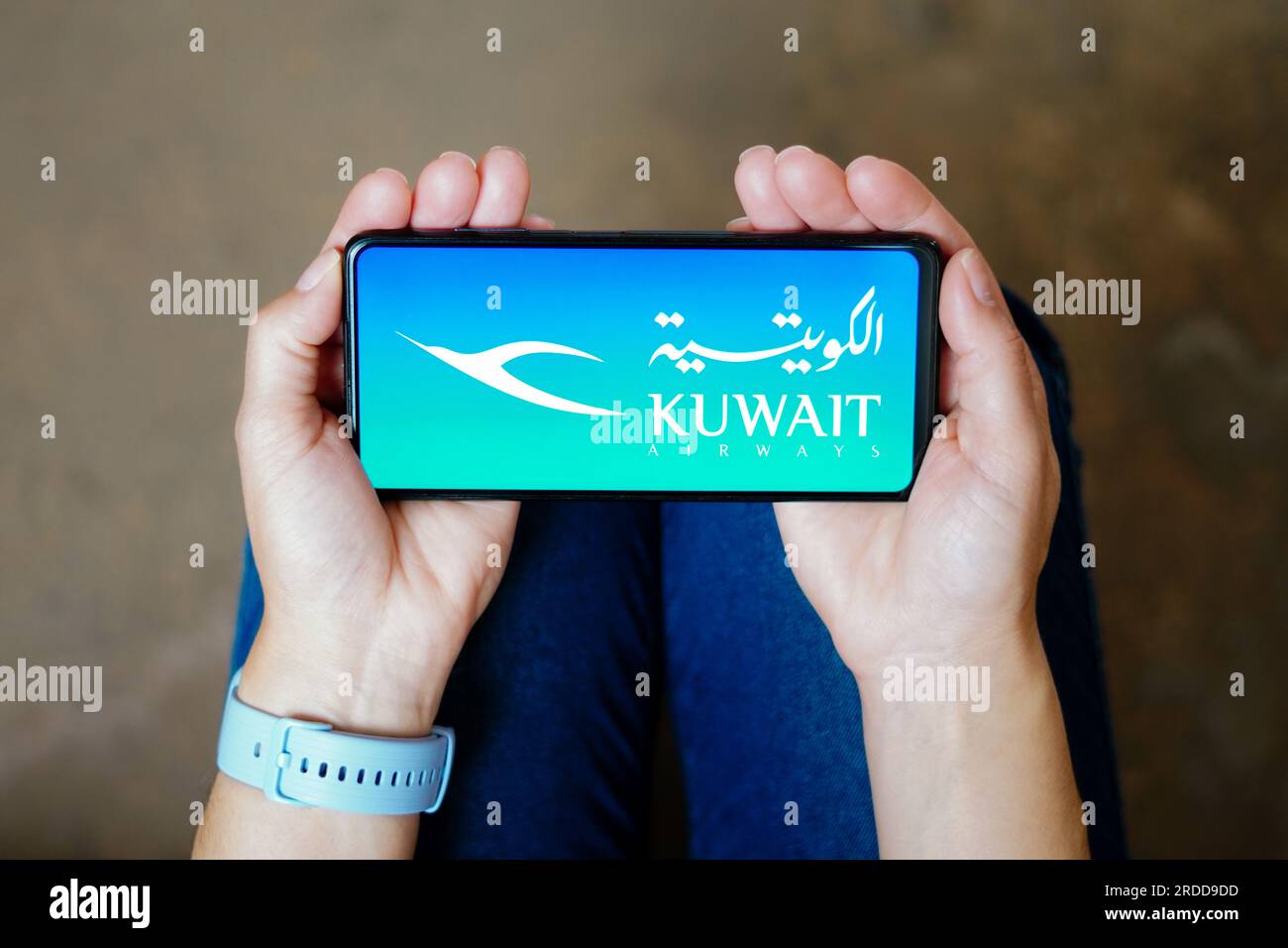Brazil. 20th July, 2023. In this photo illustration, the Kuwait Airways ...