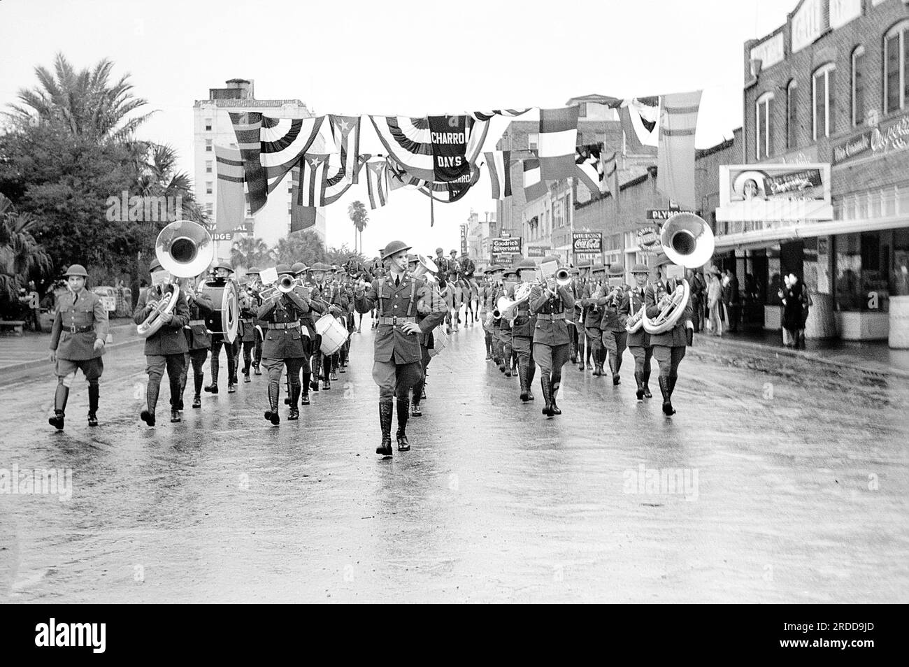 Marching Band, Charro Days Fiesta Parade, Brownsville, Texas, USA ...