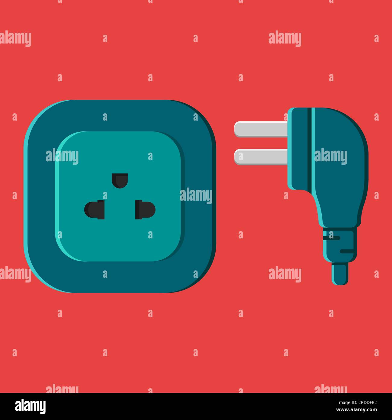 power outlet plug modern thai type o vector flat illustration Stock Vector Image & Art Alamy
