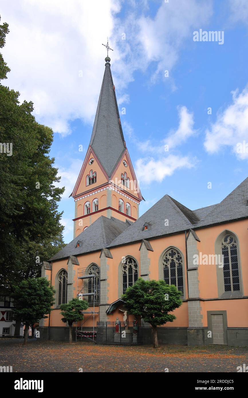 Late Romanesque St. Johann Baptist Church, Bad Honnef, North Rhine