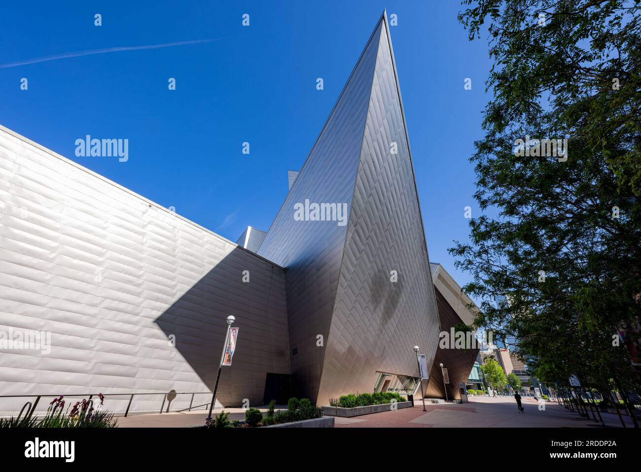 Colorado, MAY 28, 2023 - Sunny exterior view of The Denver Art Museum ...