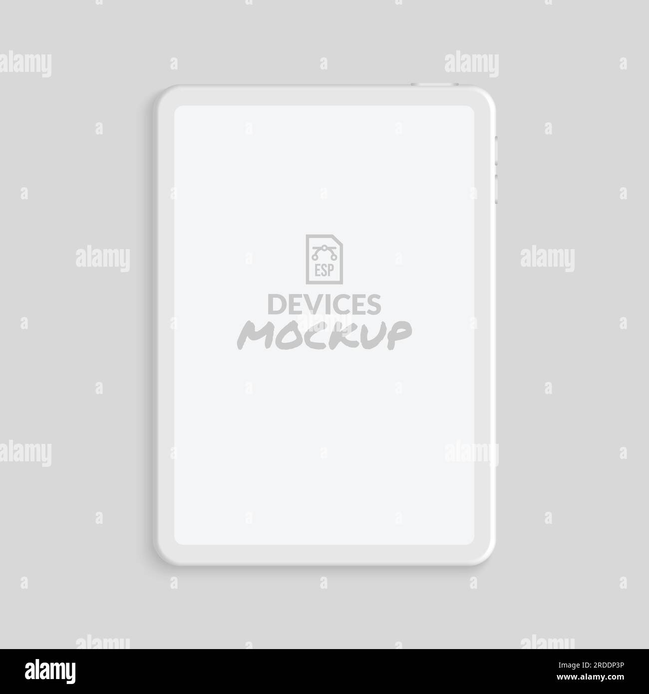 Minimal clay render tablet mockup with blank screen Stock Vector Image &  Art - Alamy