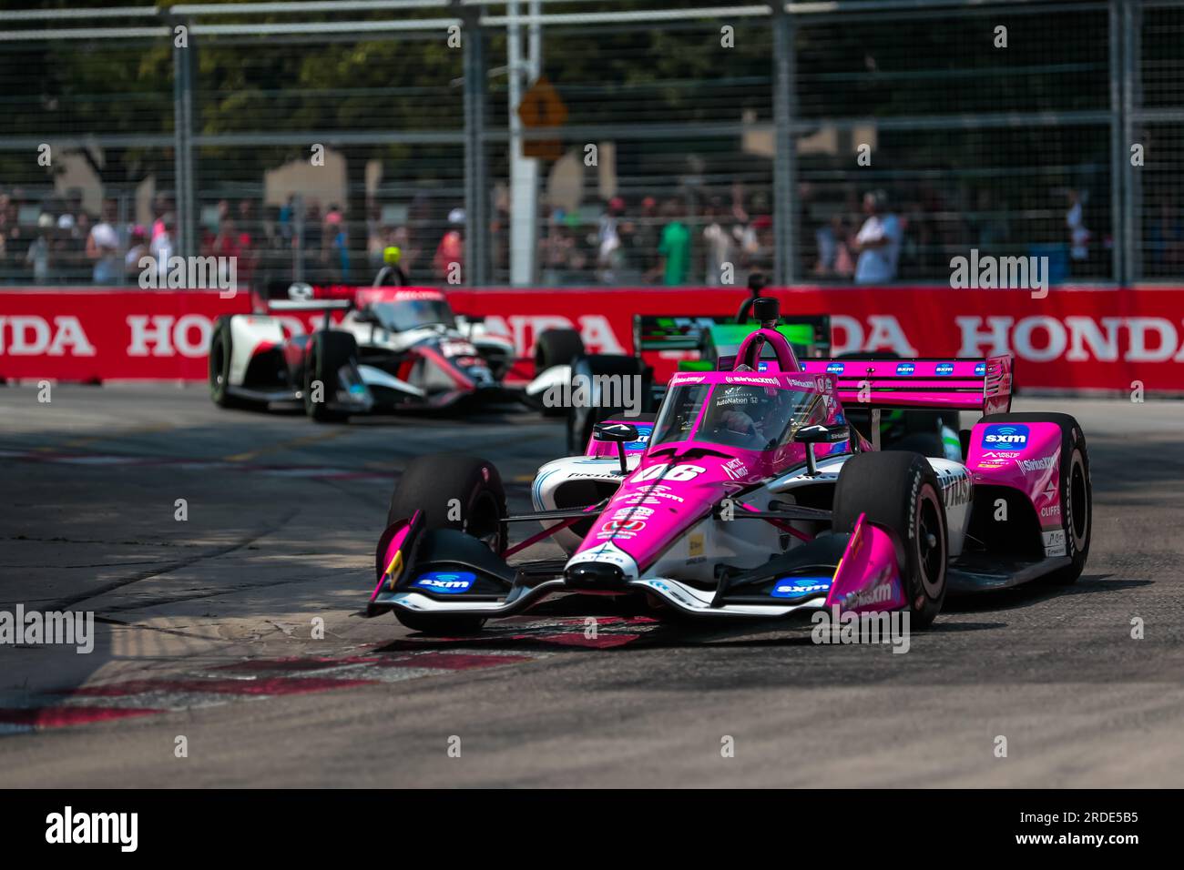 Toronto, ON, Canada. 16th July, 2022. HELIO CASTRONEVES (06) of Sao Paulo,  Brazil travels through the turns during a practice for the Honda Indy  Toronto at the Streets of Toronto Exhibition Place