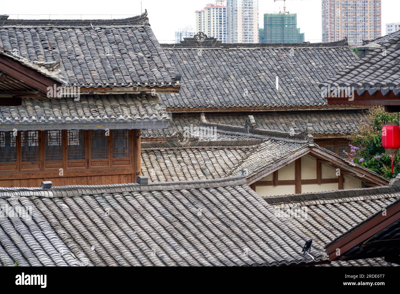 Chinese Chinese style luxurious garden courtyard and ancient building