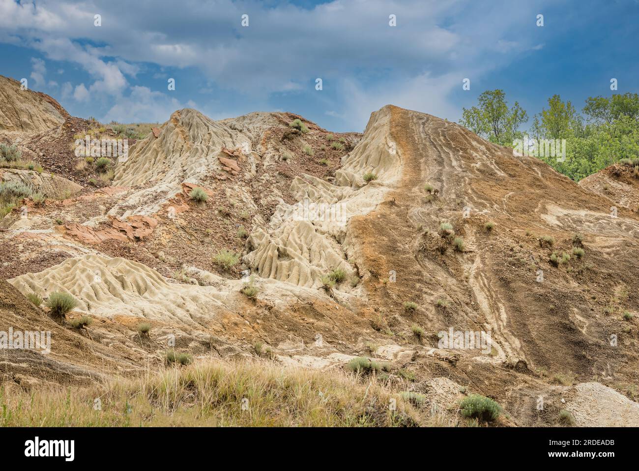 Massold clay canyons in Claybank, Saskatchewan Stock Photo Alamy