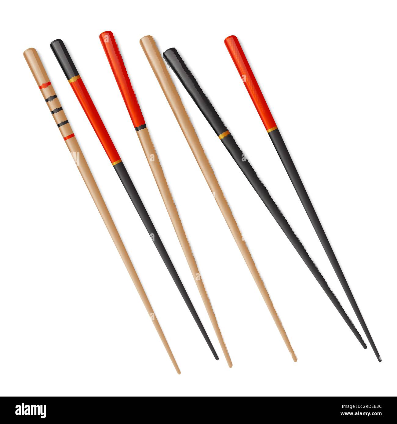 Chopstick vector chinese sushi isolated japanese chop food stick. Japan