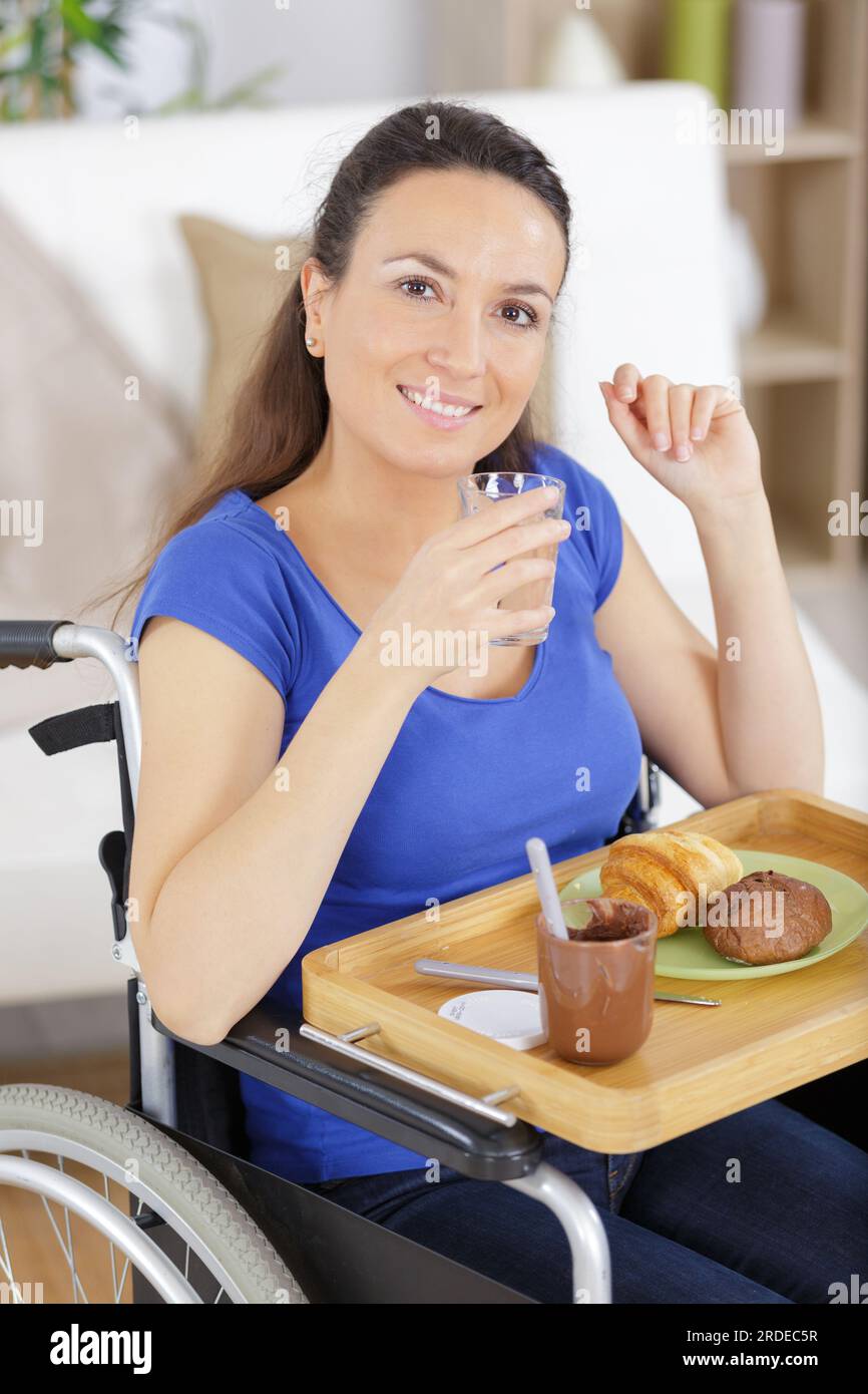 Disabled woman on wheelchair having hi-res stock photography and images ...