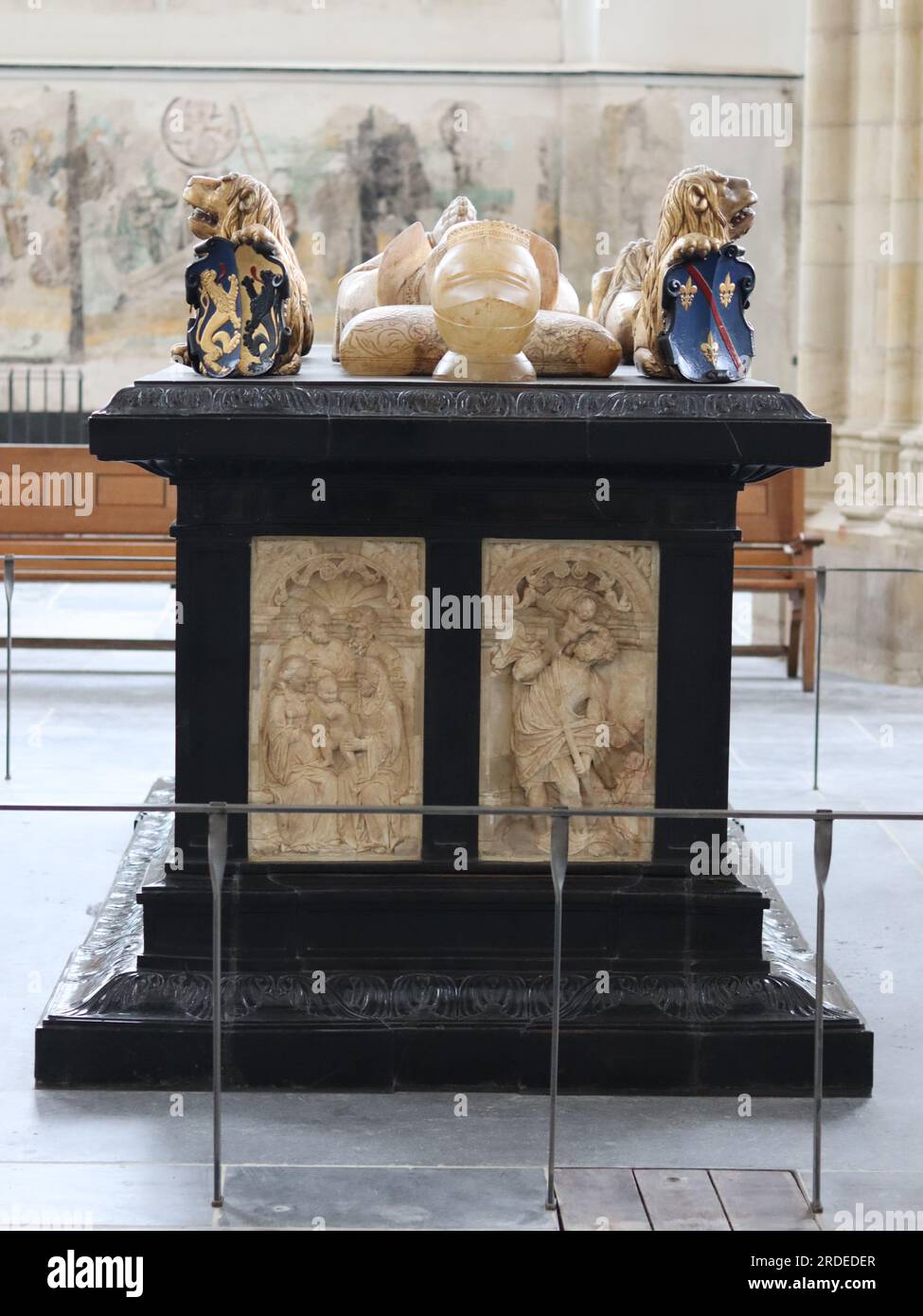The Tomb of the Duke of Guelders, which is located inside the St. Eusebius Protestant Church in