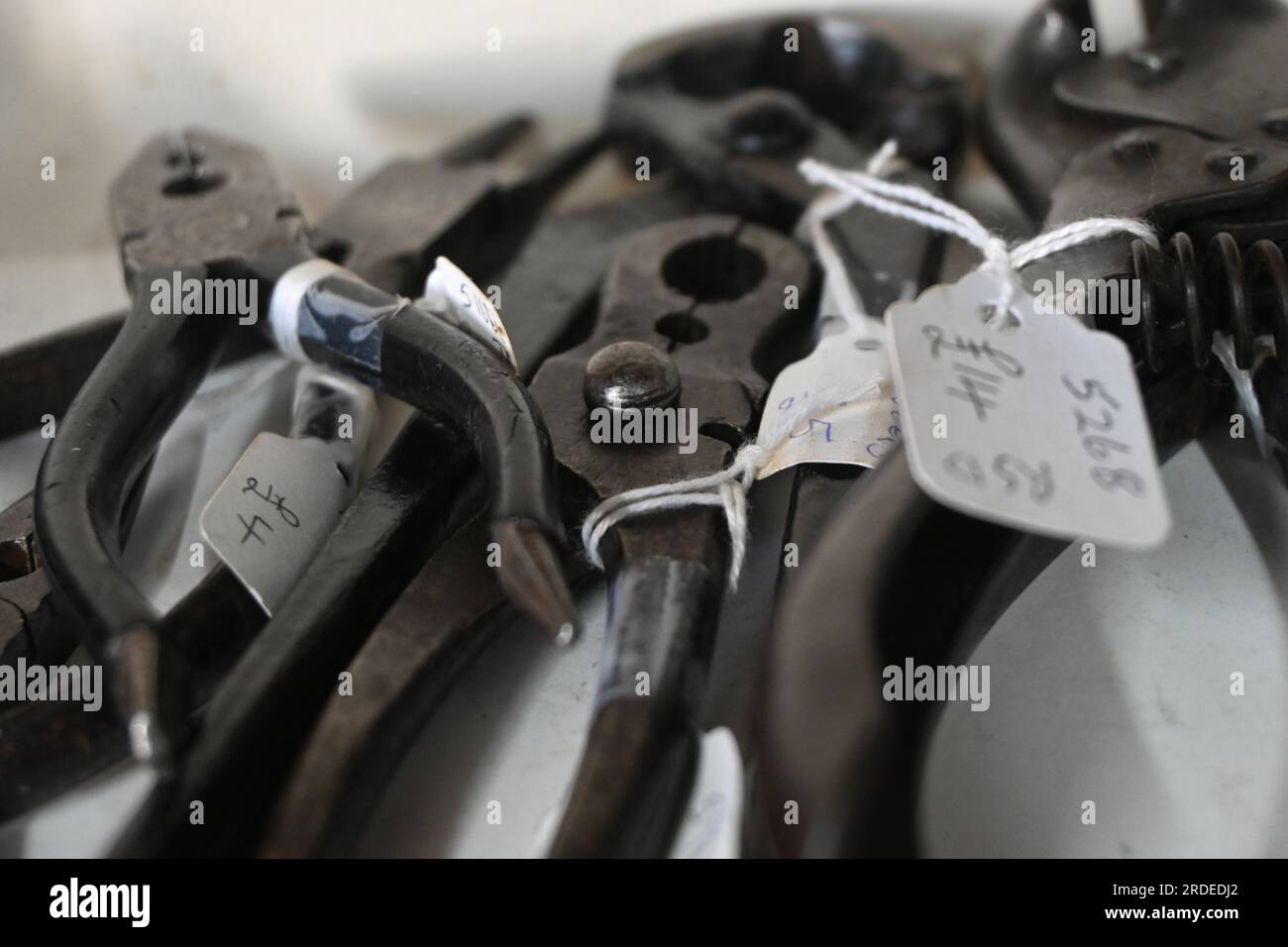 antique pliers for sale Stock Photo