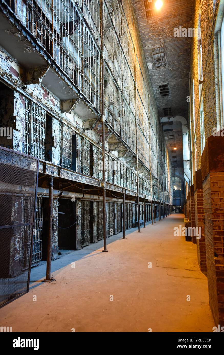Inside Mansfield Ohio State Penitentiary Stock Photo Alamy