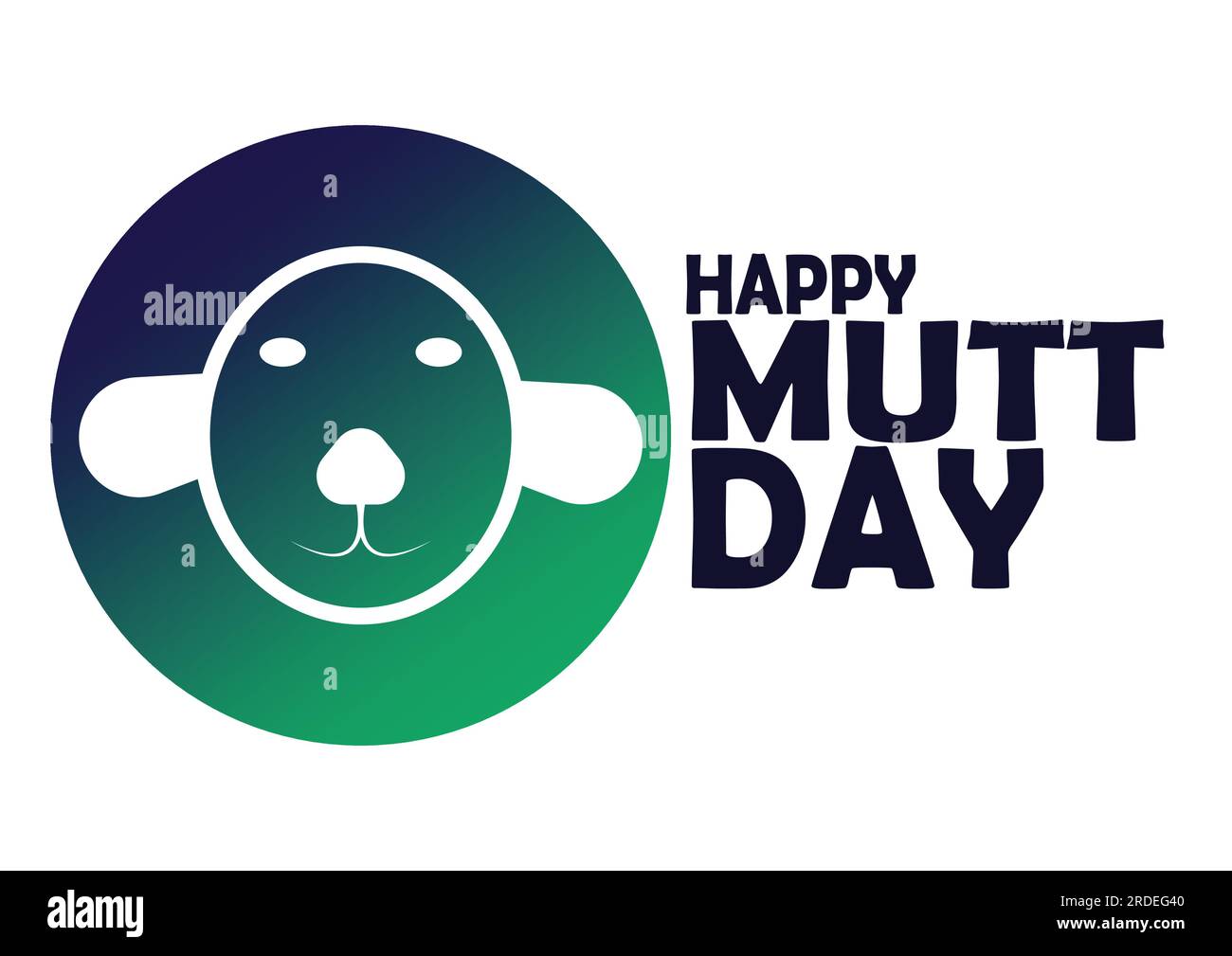 Happy Mutt Day. Holiday concept. Template for background, banner, card