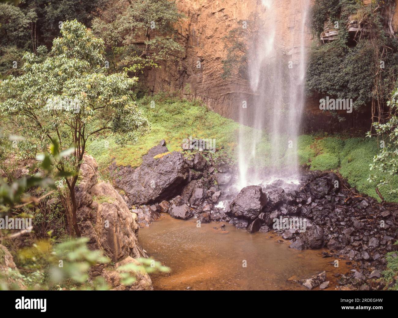 The 70metre high Bridal Veil Falls are six kilometres outside Sabie