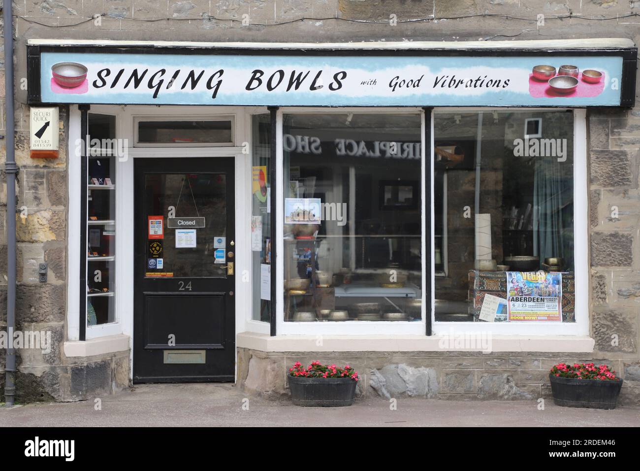 Exterior of Singing Bowls Dufftown Moray Scotland July 2023 Stock Photo